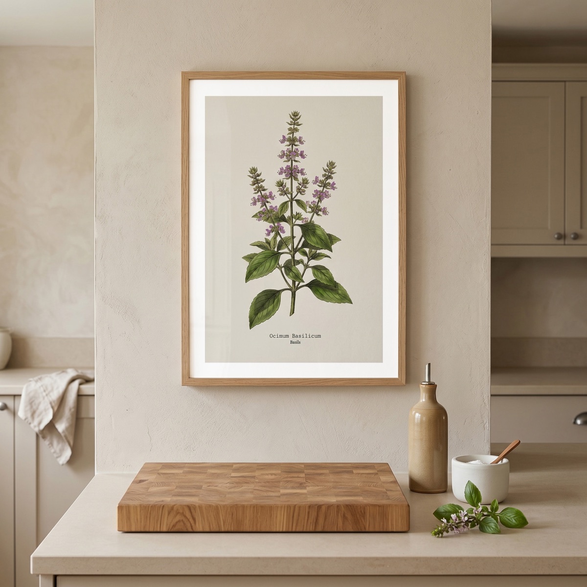 Kitchen herb prints