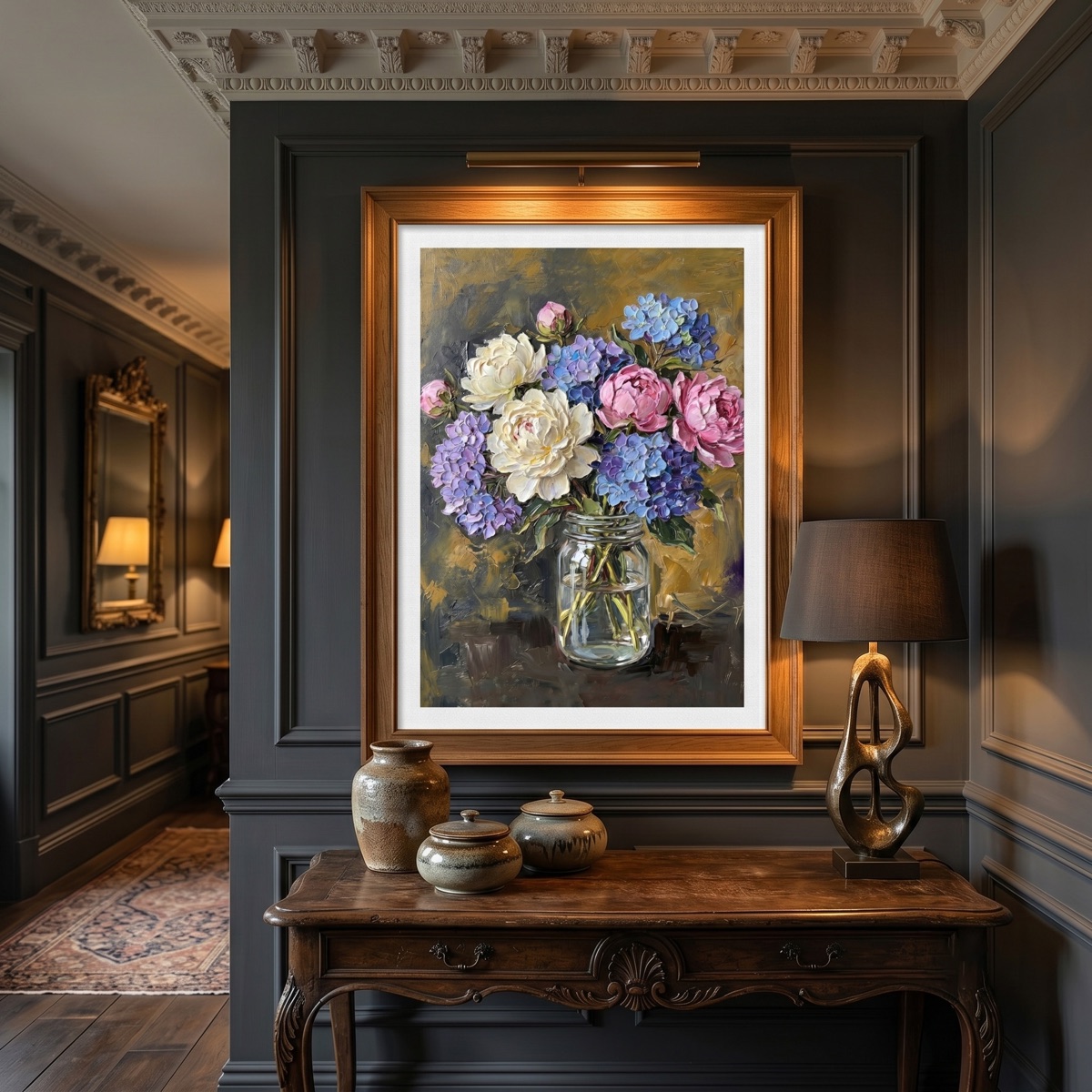 Floral still life oil prints