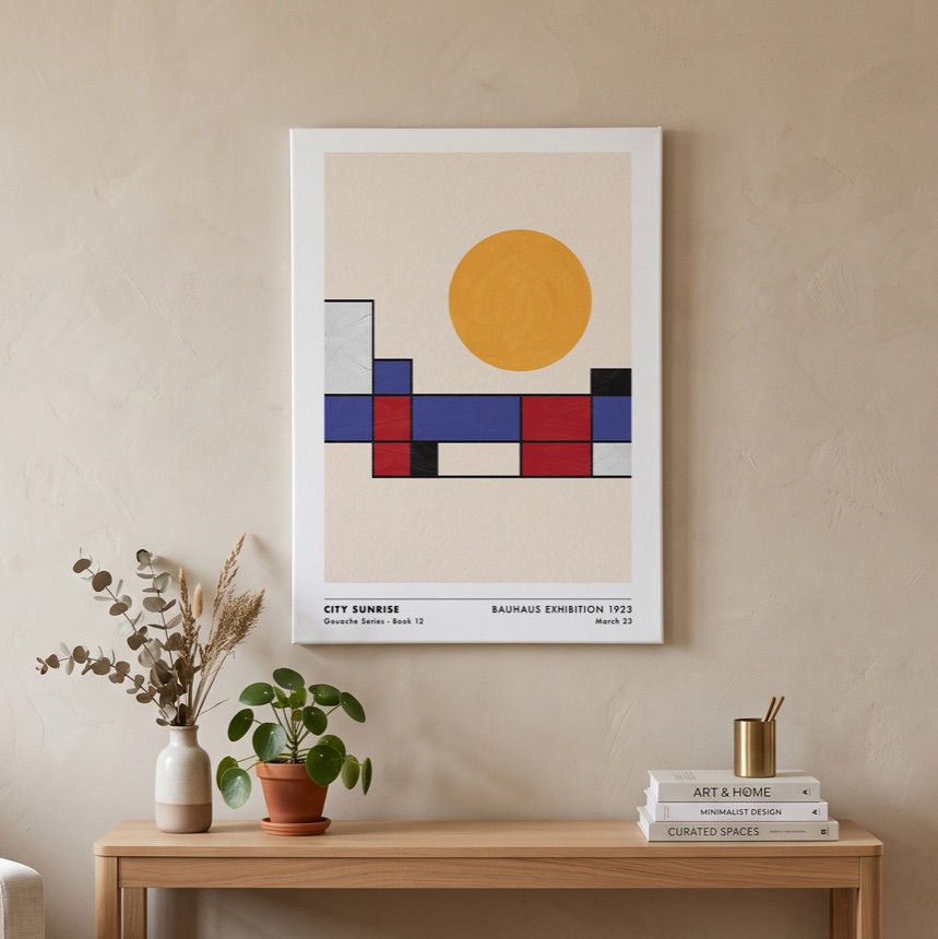 City Sunrise as a gallery-wrapped canvas